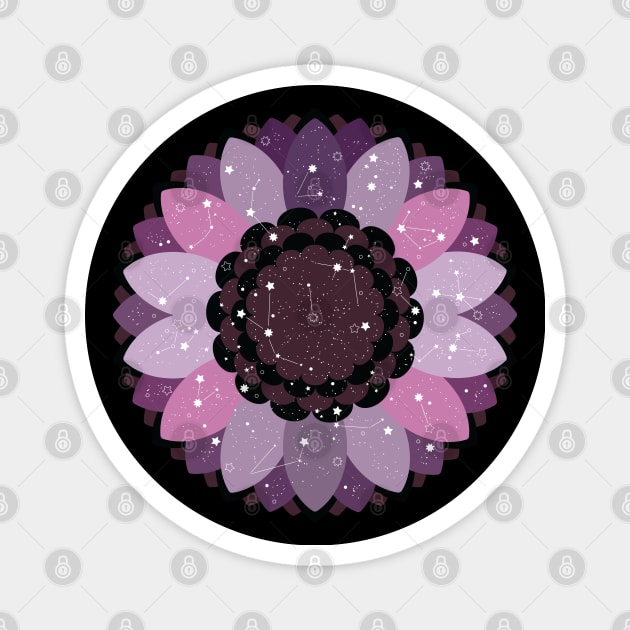 Celestial Flower [demigirl] Magnet by deadbeatprince typography